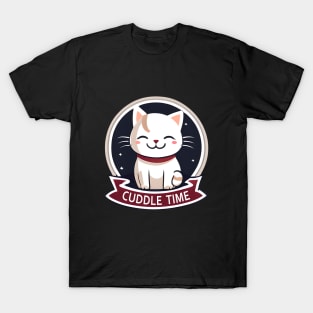 Cuddle Time Cute Cat Lovers T-Shirt